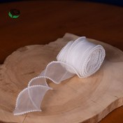 تصویر روبان حریر لبه مروارید 