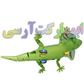 تصویر ربات مارمولک(Lizard) 36 سانتی چرخ دنده ای موزیکال و حرکتی باتری خور 