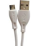 تصویر کابل میرو usb برند Dudaoمدل L4 سفید کابل تبدیل USB به micro USB microUSB