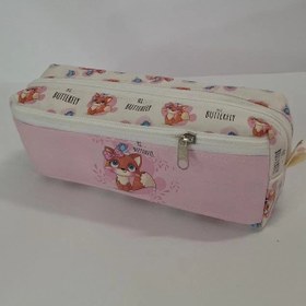 تصویر جامدادی سه زیپ چرم مصنوعی 