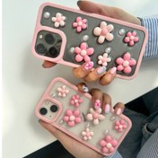 تصویر قاب گوشی آیفون نرگس صورتی کد C3813 