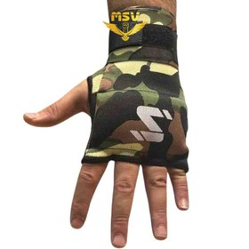 تصویر باند بوکس آماده چریکی نخ پنبه نیم کش اعلا 