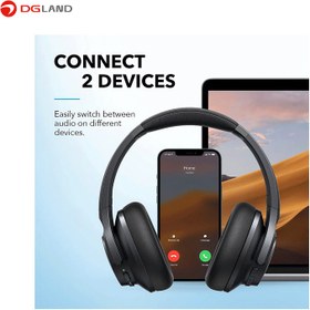 تصویر هدست بلوتوثی انکر مدل SoundCore Life Q20 Plus مشکی هدست با سیم انکر مدل SoundCore Life Q20 Plus