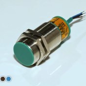 تصویر سنسور القایی تبریز سنسور، AC-NO، قطر 34، دو سیمه، فاصله تشخیص 15mm، کد IS3415-OA 