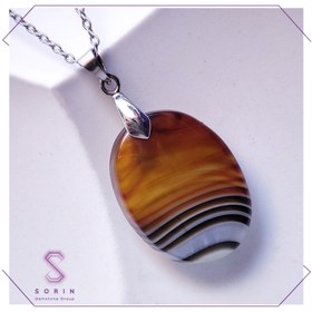 تصویر آویز سنگ عقیق کد N81 