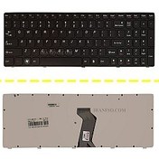 تصویر کیبورد لپ تاپ لنوو Lenovo G580 با فریم مشکی Lenovo G580 Keyboard Laptop