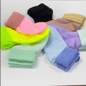 تصویر جوراب حوله ای 