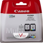 تصویر کارتریج جوهر افشان اصل Canon کبو کد PG_445 Black و CL_446 رنگی 