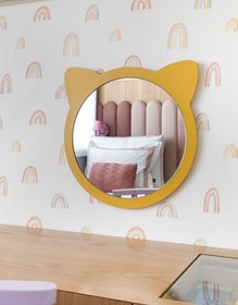 تصویر آینه گرد کودک طرح فاکسی 