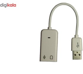 تصویر کابل تبدیل USB به جک 3.5 میلی متری مدل 101 