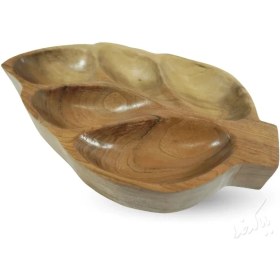 تصویر ظرف مزه چوبی مدل برگین 