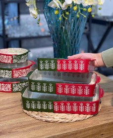 تصویر تابه سرامیکی مستطیل سه سایز Danny home 