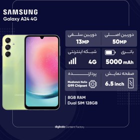 تصویر گوشی موبایل سامسونگ مدل Galaxy A24 4G دو سیم کارت ظرفیت 128 گیگابایت و رم 8 گیگابایت - ویتنام Samsung Galaxy A24 4G Dual SIM 128GB And 8GB RAM Mobile Phone - Vietnam