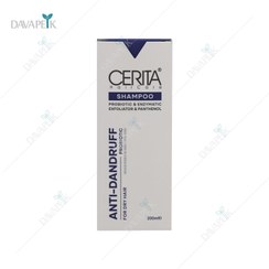 تصویر شامپو ضد شوره سریتا مناسب موی خشک Cerita shampoo Dry Anti Dandruff Probiotic 200ml