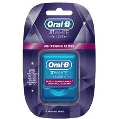 تصویر نخ دندان 35 متری اورال بی مدل 3d white luxe Dental floss 35m Oral B model 3d white luxe