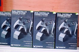 تصویر شارژر دسته ایکس باکس series S برند sparfox + رنگ مشکی Xbox controller charger