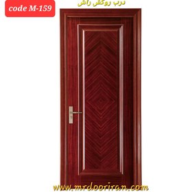 تصویر درب روکش راش مدل جناقی روکش بلوط / کد M-159 