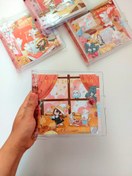 تصویر مینی کلاسور شفاف 80برگ طرح دختر 