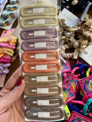 تصویر گیره مو دخترانه فانتزی رنگی ٨ عددی مدل lijie 