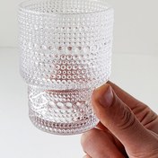 تصویر نیم لیوان طرح زارا بلور وارداتی طرح بسته 6 عددی در دو طرح 