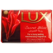 تصویر صابون لوکس عربی اصلی رنگ قرمز مدل secret bliss وزن 170 گرم بسته 6 عددی ا lux beauty soap secret bliss 170g lux beauty soap secret bliss 170g