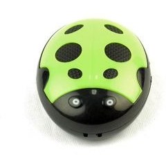 تصویر ام پی تری پلیر طرح کفشدوزک سبز Ladybird Adapter 