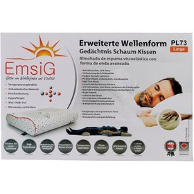 تصویر بالش طبی امسیگ مدل PL73 سایز بزرگ ا Emsig Memory Foam Pillow PL73-L Emsig Memory Foam Pillow PL73-L