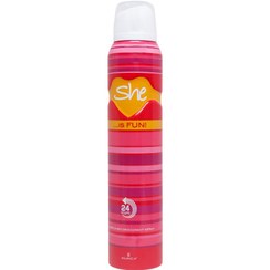 تصویر اسپری دئودورانت زنانه شی She مدل is Fun She Fun Spray For Women