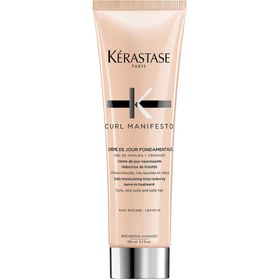 تصویر کرم مرطوب کننده و تثبیت کننده موهای فر کراستاس Curl Manifesto Hydrating Leave-In Cream for Curly Hair | Kérastase