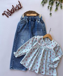 تصویر شومیز کبریتی درجه‌یک دخترانه مناسب ۲تا ۸سال - ۱ 