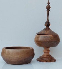 تصویر سرویس پذیرایی چوبی دوتیکه دستساز قابل شستشو Handmade Two-Piece Wooden Reception Bathroom