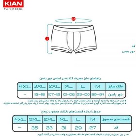 تصویر شورت نیم پا مردانه کیان تن پوش پک رنگی 2 عددی 