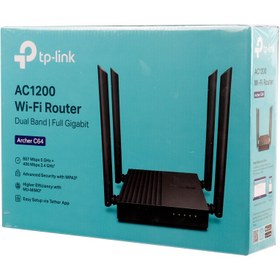 تصویر روتر بی‌سیم AC1200 تی پی لینک مدل Archer C64 TP-LINK Archer C64 AC1200 Wireless MU-MIMO WiFi Router