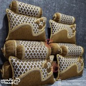 تصویر بالش گرد و متکای طرح الماسی 