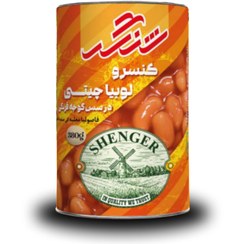 تصویر کنسرو لوبیا چیتی درسس 380 گرم Canned pinto beans in sauce 380g