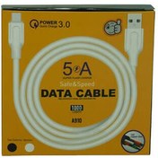 تصویر کابل شارژ و دیتا میکرو ۵ آمپر یک و دو متری مدل A910 - سفید / Data cable A910