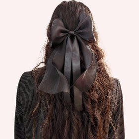 تصویر گیره مو پاپیونی حریر کد 1004 