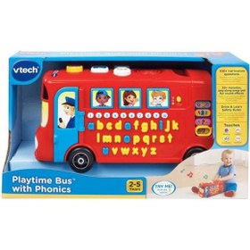 تصویر اتوبوس پی‌تایم با اسباب‌بازی فونیک 83.8x25.4x8.9 سانتیمتر برند vtech Paytime Bus With Phonics Toy 83.8x25.4x8.9cm