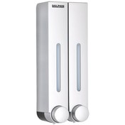 تصویر مخزن مایع دستشویی دلفین مدل AMA-102 - نقره‌ای مات 