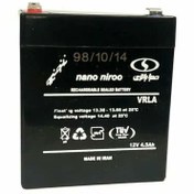 تصویر باطری 12ولت 5 آمپر دزدگیر کرکره برقی دوربین باتری یو پی اس فیشی ups 