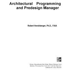 تصویر دانلود کتاب Architectural Programming and Predesign Manager 1999 کتاب انگلیسی مدیر برنامه ریزی و پیش طراحی معماری 1999