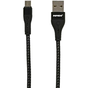 تصویر کابل تبدیل USB به MicroUSB پاپادا مدل PL-120 طول 1 متر 