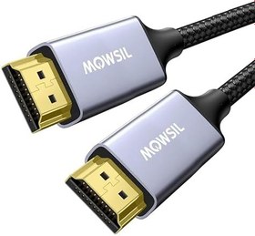 تصویر Mowsil 8K HDMI Cable 2.1 2Mtr, 8K@60Hz HDMI 2.1 High-Speed HDMI to HDMI Video Ultra HD 3D 8K HDMI Braided Compatible with MacBook Pro TV Switch Xbox PS5 PC Laptop 