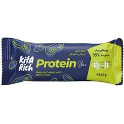 تصویر پروتیین بار کیتاریچ حاوی بادام زمینی کیتاریچ 45 گرم ا Kitarich protein bar peamut coated 45gr Kitarich protein bar peamut coated 45gr