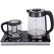 تصویر چای ساز دسینی مدل DS2377 ظرفیت ۲.۵ لیتر با کتری پیرکس 