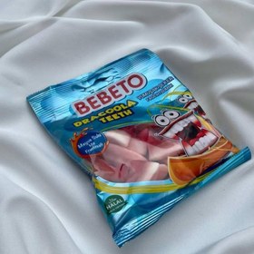 تصویر پاستیل دندان دراکولا ببتو 80 گرم ا BEBETO DRACOLLAH TEETH JELLY 80G BEBETO DRACOLLAH TEETH JELLY 80G