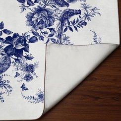 تصویر رومیزی مربع مخمل آسترکشی و قیطان دوزی کد TA100-76 