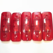 تصویر چراغ بغل تریلی کد 204 مناسب خاور و کامیون بسته ۵ عددی قرمز 