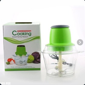 تصویر خردکن غذاساز کوکینگ-ظرفیت 1/8 لیتری همراه با 4 تیغه استیل SK-2026 Cooking