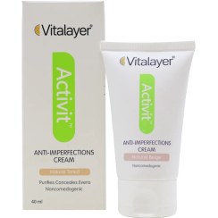 تصویر کرم ضد جوش اکتی ویت ویتالیر بژ طبیعی VITALAYER ACTIVIT ANTI-IMPERFECTION CREAM